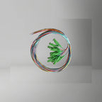 Fiber Pigtail Set, 12 - colors, E2000/APC, 2M, 0.9mm, LSZH - BRAYTIMES