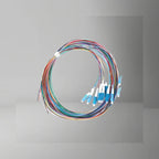 Fiber Pigtail Set, 12 - colors, LC/APC, 1.5M, 0.9mm, LSZH - BRAYTIMES