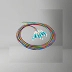 Fiber Pigtail Set, 12 - colors, LC/APC, 1.5M, 0.9mm, LSZH - BRAYTIMES